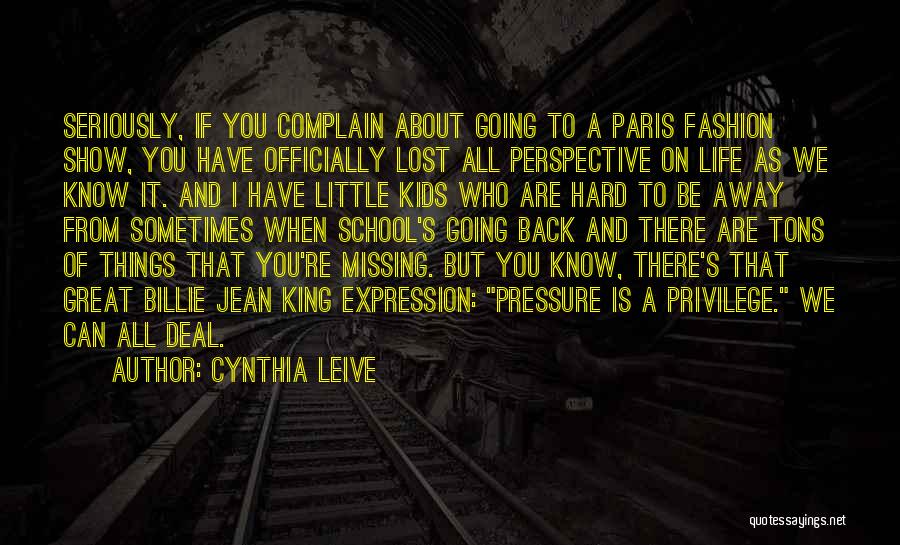 Going To Paris Quotes By Cynthia Leive