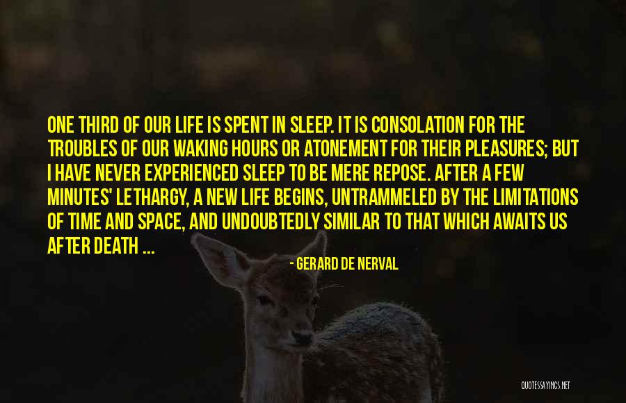 Going To Sleep And Never Waking Up Quotes By Gerard De Nerval