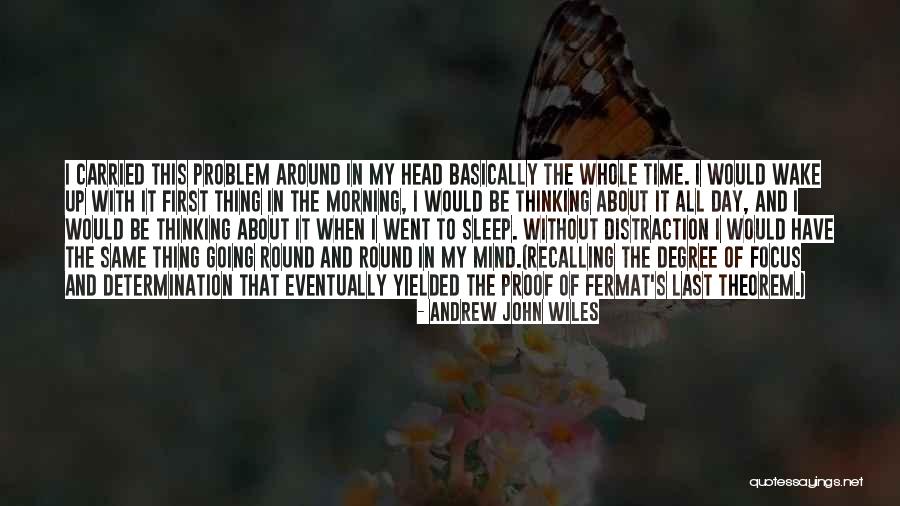 Going To Sleep Quotes By Andrew John Wiles