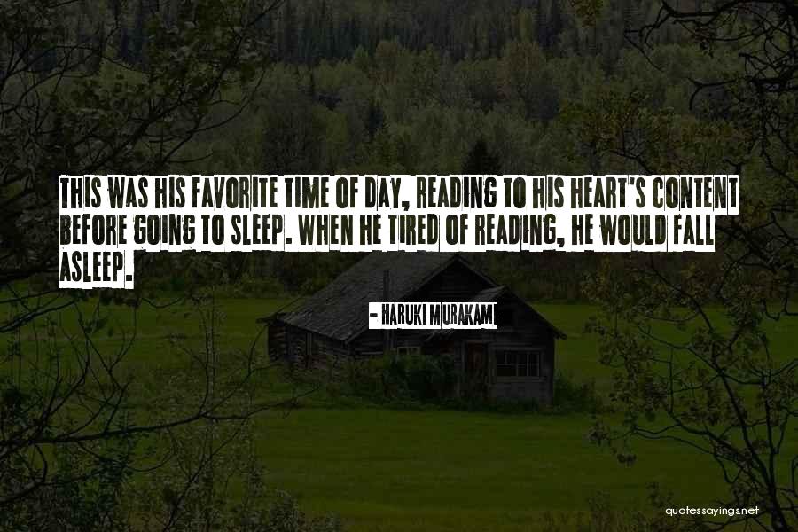 Going To Sleep Quotes By Haruki Murakami