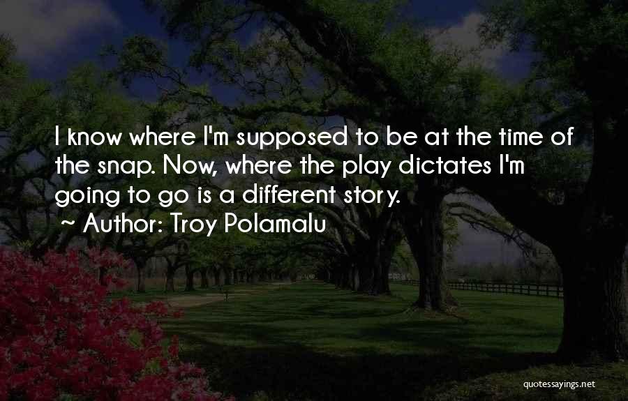 Going To Snap Quotes By Troy Polamalu