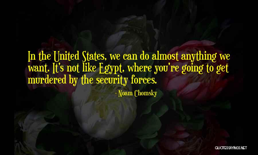 Going To States Quotes By Noam Chomsky