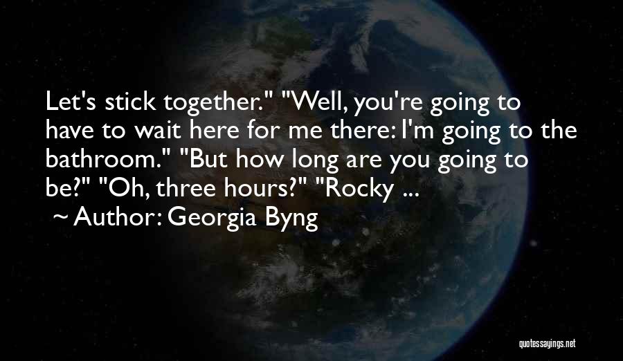 Going To The Bathroom Quotes By Georgia Byng