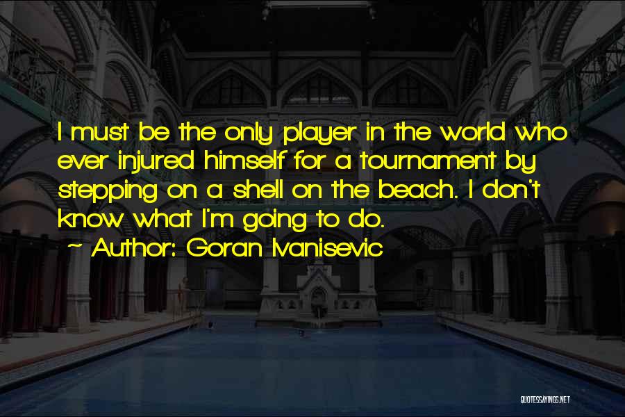 Going To The Beach Quotes By Goran Ivanisevic