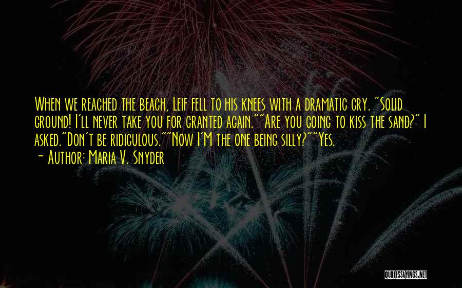 Going To The Beach Quotes By Maria V. Snyder