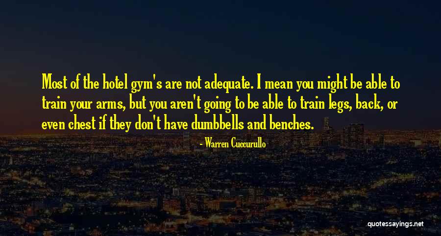 Going To The Gym Quotes By Warren Cuccurullo Going To The Gym Quotes By Warren Cuccurullo