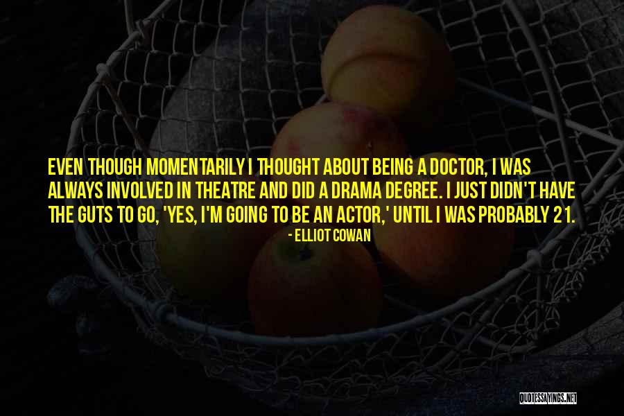 Going To The Theatre Quotes By Elliot Cowan