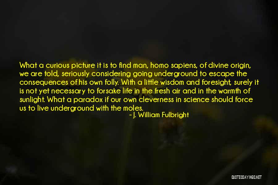 Going Underground Quotes By J. William Fulbright Going Underground Quotes By J. William Fulbright