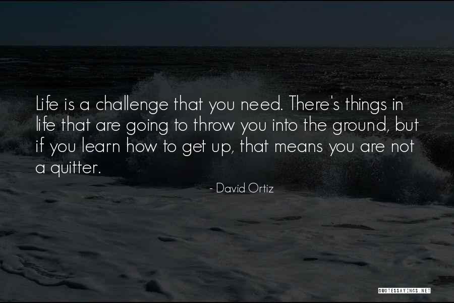 Going Up In Life Quotes By David Ortiz