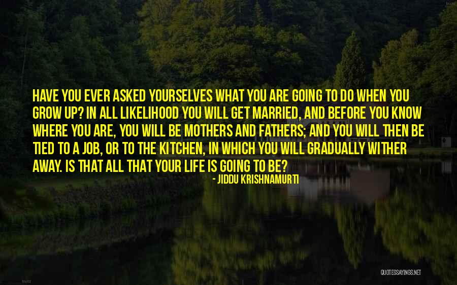 Going Up In Life Quotes By Jiddu Krishnamurti