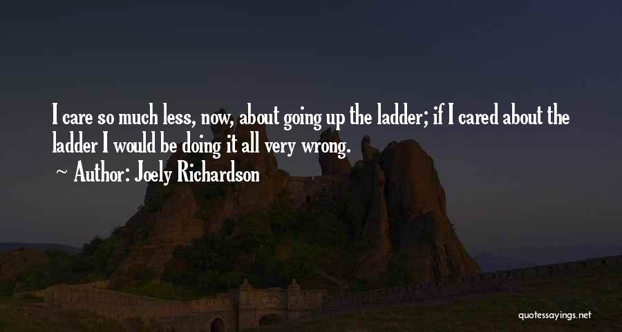 Going Up The Ladder Quotes By Joely Richardson