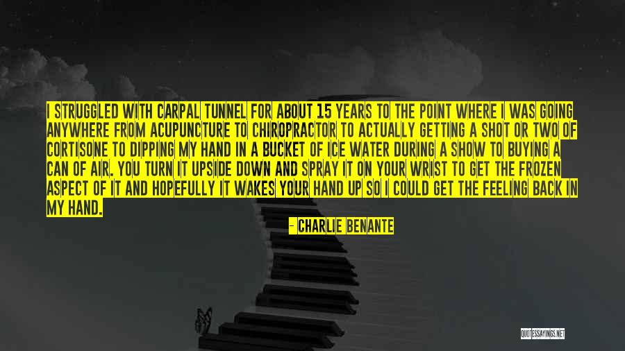 Going Upside Down Quotes By Charlie Benante