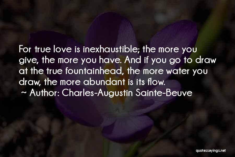 Going With The Flow Of Love Quotes By Charles-Augustin Sainte-Beuve