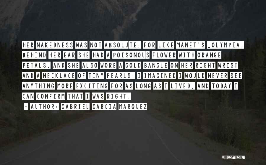 Gold Bangle Quotes By Gabriel Garcia Marquez