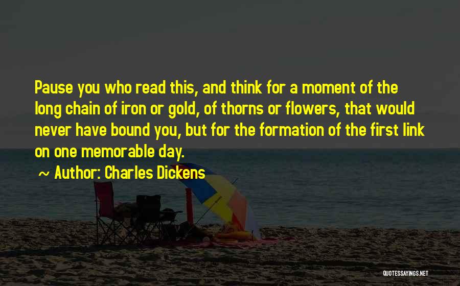 Gold Chain Quotes By Charles Dickens