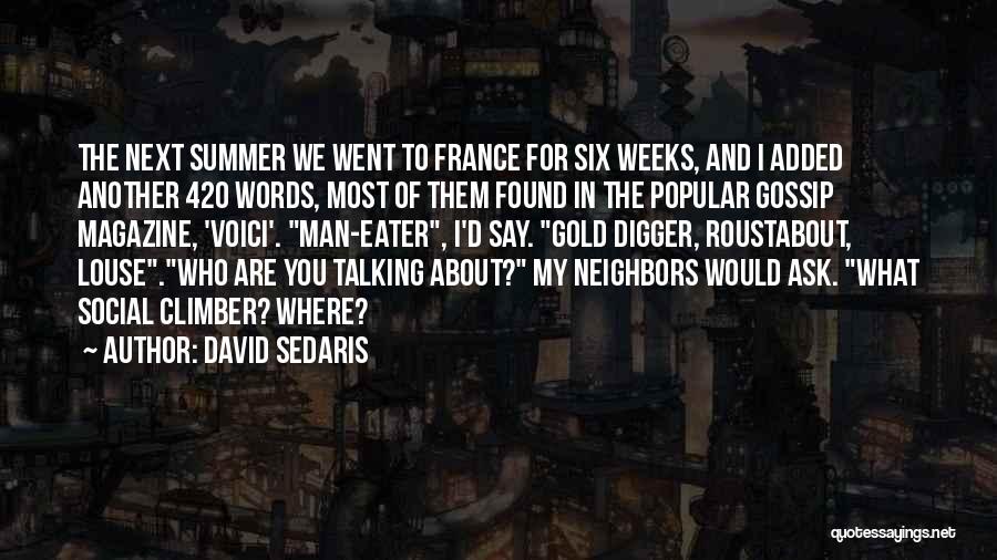 Gold Digger Quotes By David Sedaris