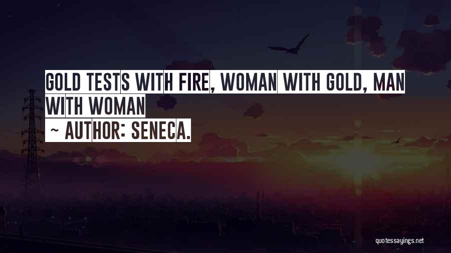 Gold Fire Quotes By Seneca.