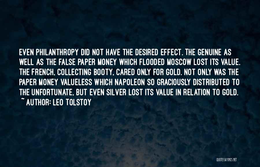 Gold Money Quotes By Leo Tolstoy