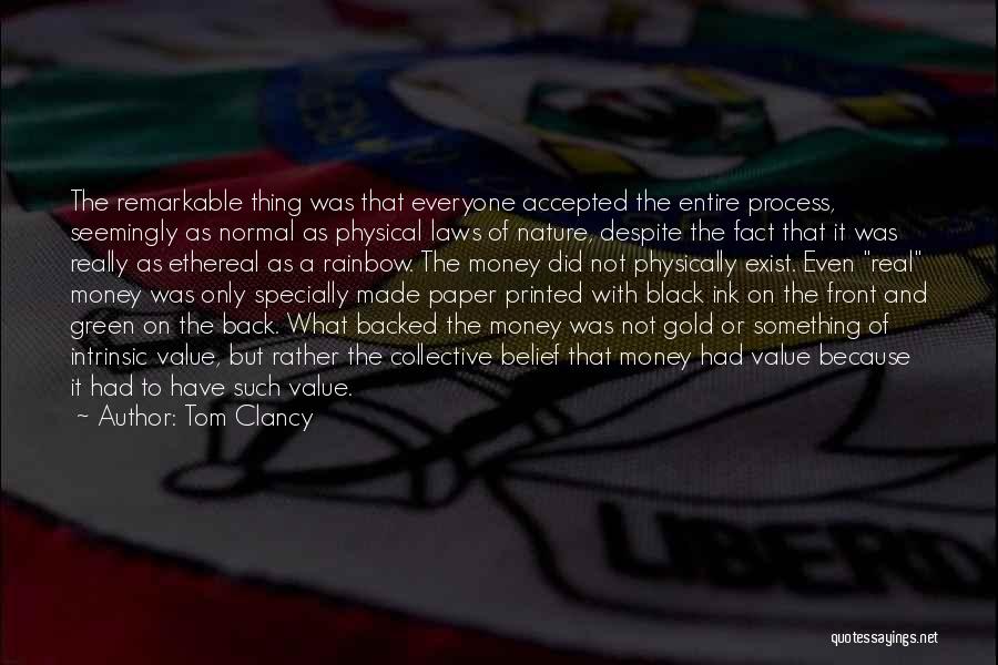 Gold Printed Quotes By Tom Clancy