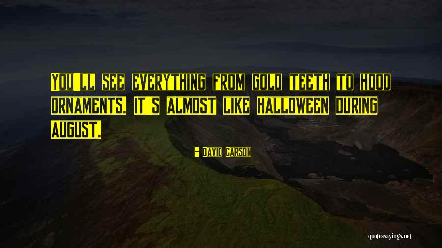 Gold Teeth Quotes By David Carson