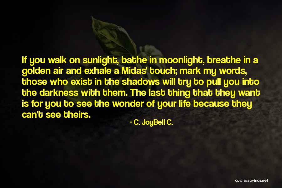 Golden Advice Quotes By C. JoyBell C. Golden Advice Quotes By C. JoyBell C.