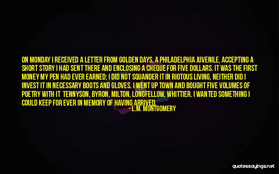 Golden Days Quotes By L.M. Montgomery Golden Days Quotes By L.M. Montgomery