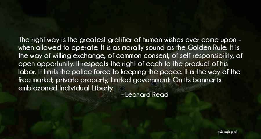 Golden Quotes By Leonard Read