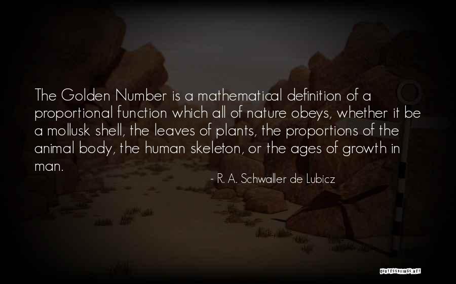 Golden Ratio In Nature Quotes By R. A. Schwaller De Lubicz