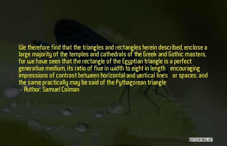 Golden Ratio Quotes By Samuel Colman