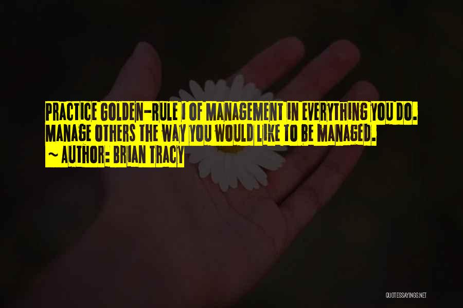 Golden Rule Quotes By Brian Tracy