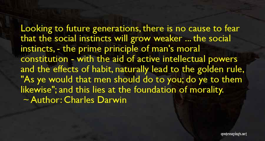 Golden Rule Quotes By Charles Darwin