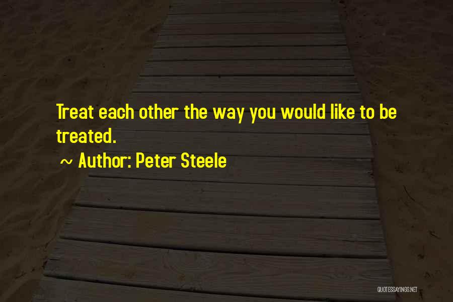 Golden Rule Quotes By Peter Steele