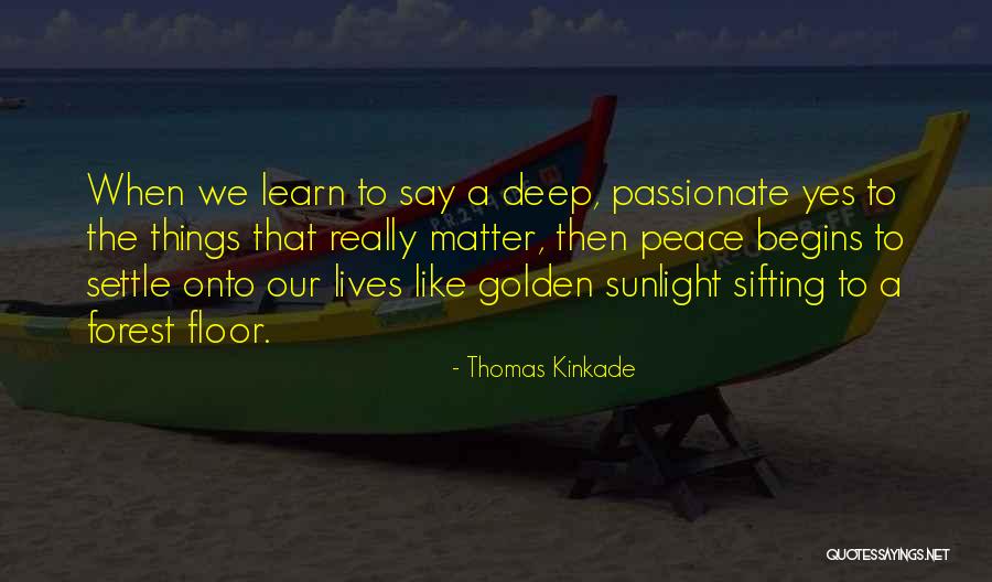 Golden Sunlight Quotes By Thomas Kinkade