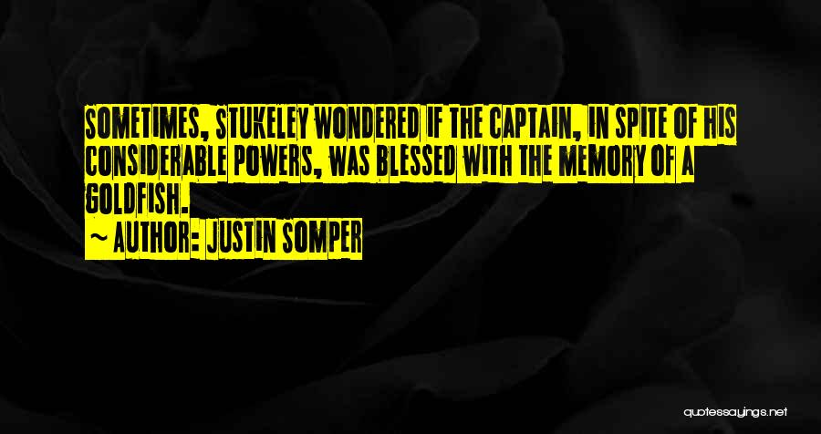 Goldfish Memory Quotes By Justin Somper