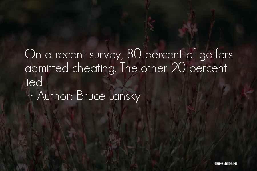 Golfers Quotes By Bruce Lansky