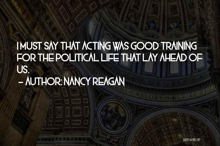 Goluza Prezime Quotes By Nancy Reagan