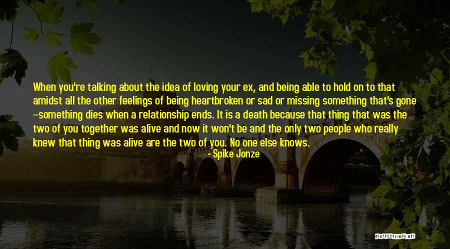 Gone Feelings Quotes By Spike Jonze