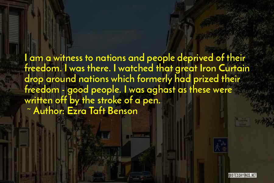 Good 2 Stroke Quotes By Ezra Taft Benson
