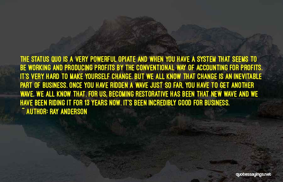 Good Accounting Quotes By Ray Anderson