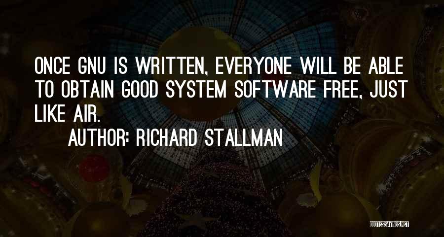 Good Air Quotes By Richard Stallman