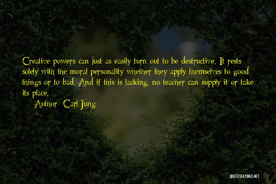 Good And Bad Attitude Quotes By Carl Jung