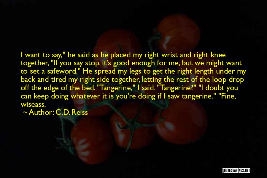 Good And Right Quotes By C.D. Reiss