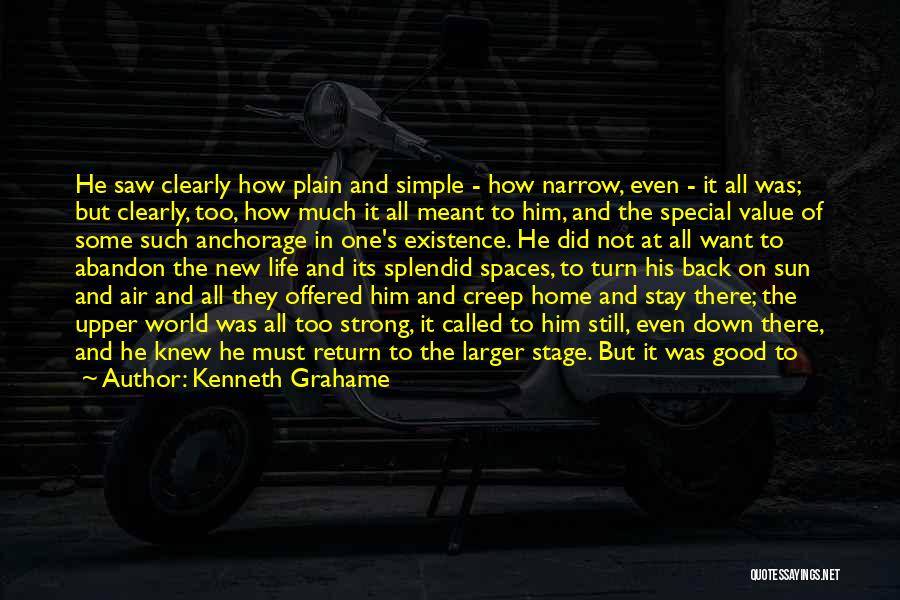 Good And Simple Quotes By Kenneth Grahame