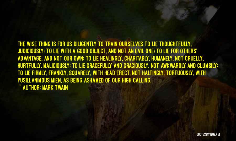 Good Ashamed Quotes By Mark Twain