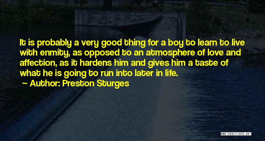 Good Atmosphere Quotes By Preston Sturges