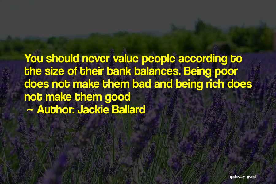 Good Bad Family Quotes By Jackie Ballard