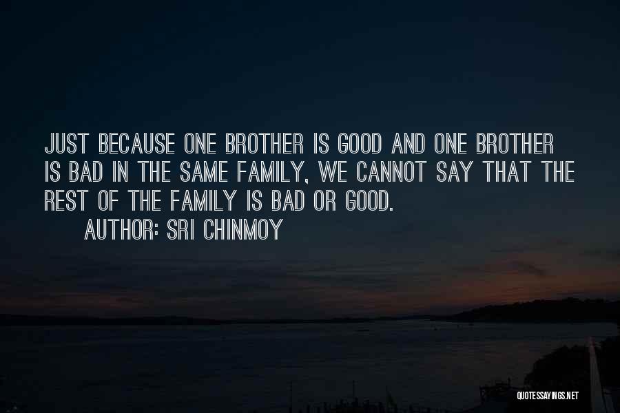 Good Bad Family Quotes By Sri Chinmoy