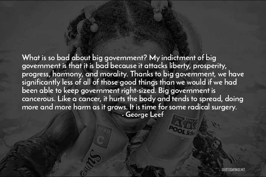 Good Bad Things Quotes By George Leef Good Bad Things Quotes By George Leef