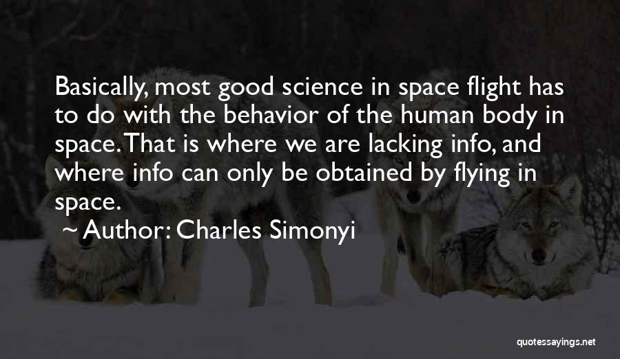 Good Behavior Quotes By Charles Simonyi