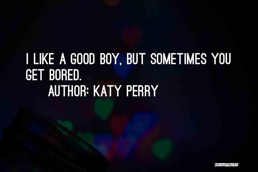 Good Boy Quotes By Katy Perry